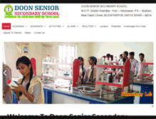 Tablet Screenshot of doonseniorsecondaryschool.com